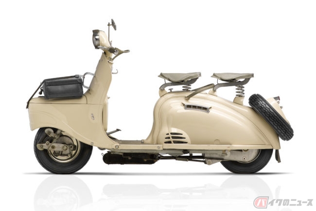 バイク 1960年 フランス マヌリンスクーター 不動 置物 ヴィンテージ 孫☆ライダーズ”「志摩リンのスクーター」「土岐綾乃のミニバイク