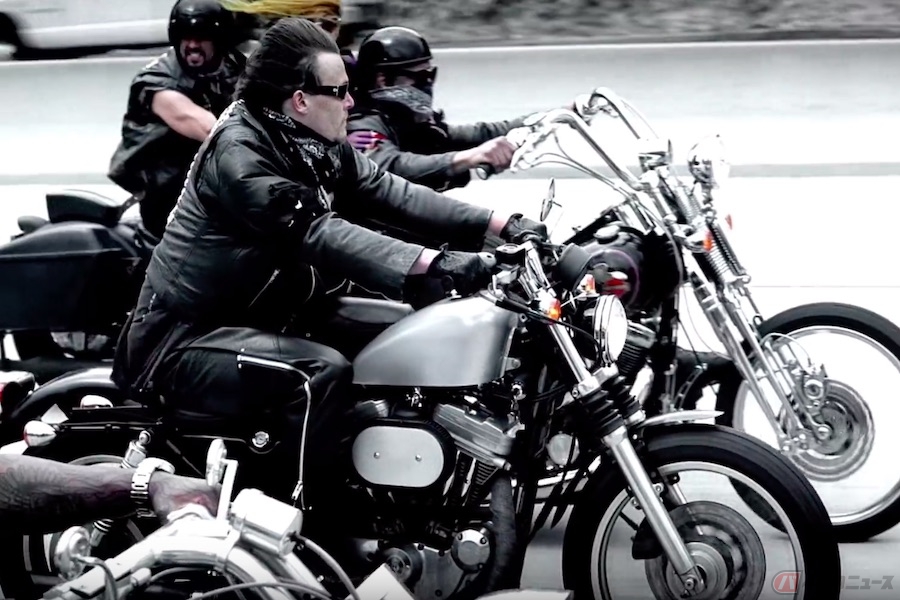 お腹に響くハーレーサウンドがたまらない レディー ガガ Judas のミュージックビデオはアメリカンなバイカーも必見 バイクのニュース