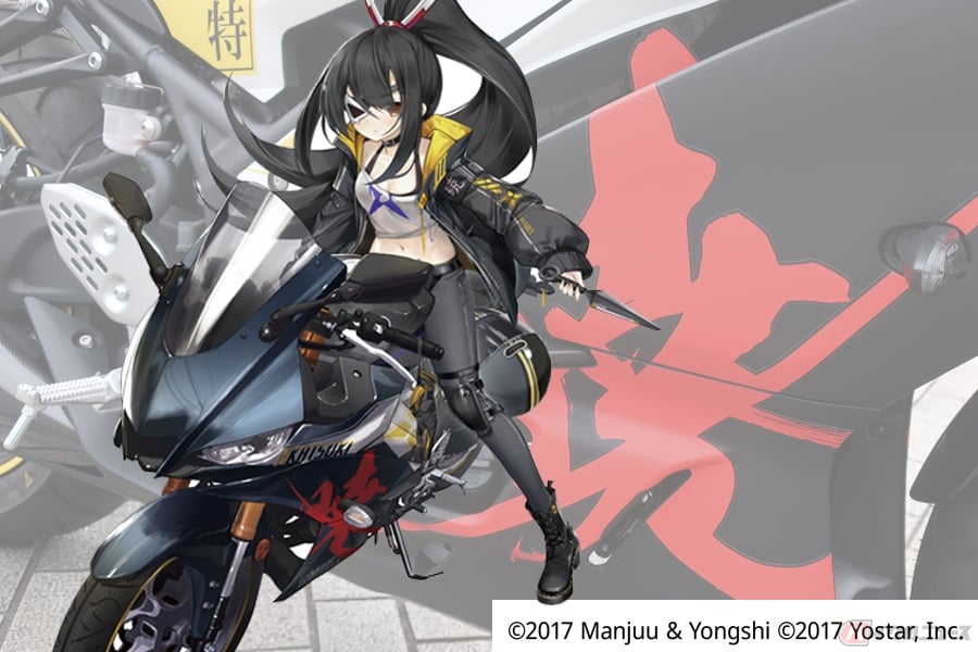 アズールレーン 暁 とヤマハ Yzf R25 のコラボモデルが東京モーターショーに登場 Tms19 バイクのニュース