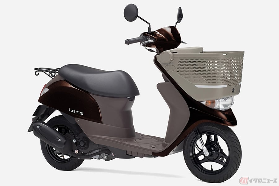 毎日のお買い物に便利な設計の原付スクーター スズキ レッツバスケット に新色登場 バイクのニュース