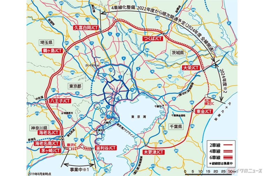 これから開通する圏央道の千葉県区間はどこ 開通はいつ 開通で何が変わる バイクのニュース
