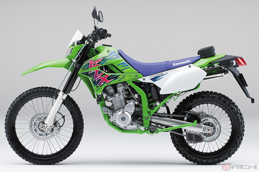 klx250 実働 あのときのライムグリーンを再現!? カワサキ「KLX250 Final Edition