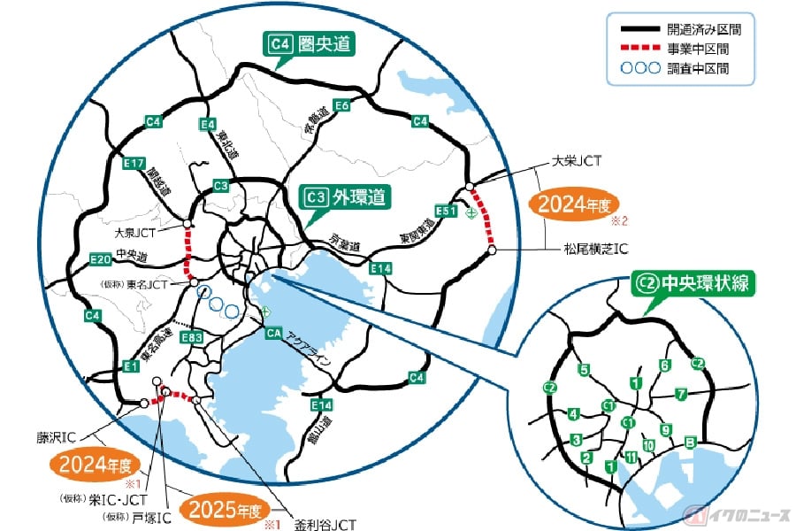 圏央道 C4 の開通はいつ 神奈川県区間で事業中のルートと完成予想図とは バイクのニュース 圏央道 C4 の開通はいつ 神奈川県区間で事業中のルートと完成予想図とは バイクのニュース