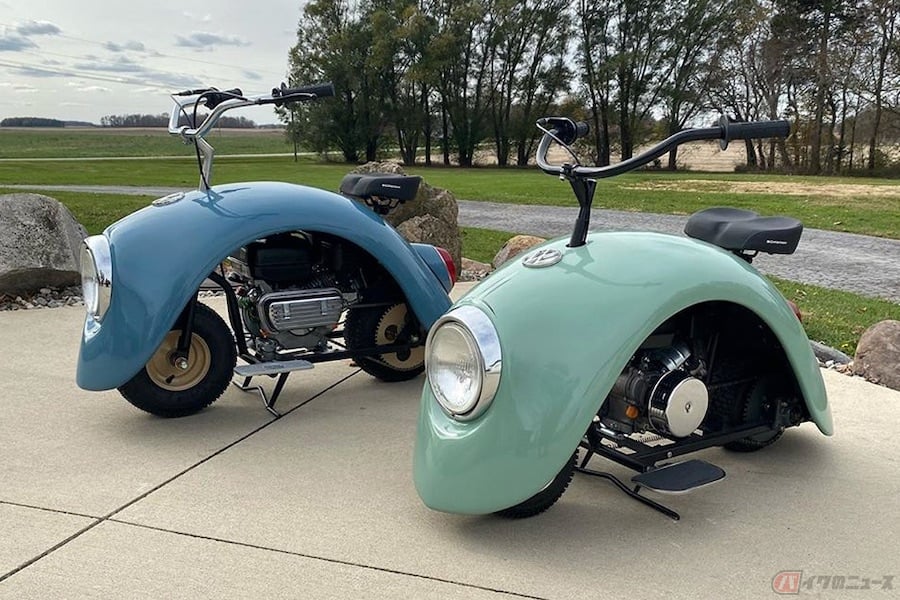 フォルクスワーゲン ビートルのフェンダーを使いミニバイク Volkspod フォルクスポッド を製作したビルダー バイクのニュース