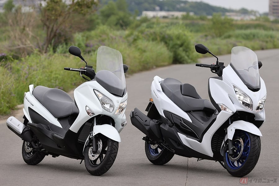 スズキ バーグマン0vs400 同じシリーズ名でも全然違う エンジン以外の相違点は バイクのニュース