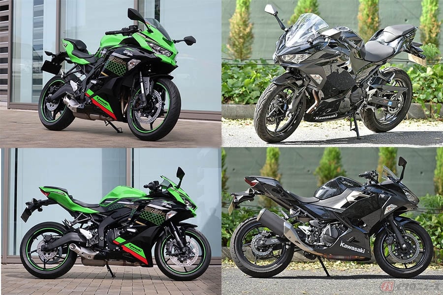 カワサキ4気筒250cc Ninja Zx 25r と2気筒250cc Ninja 250 その棲み分けは バイクのニュース