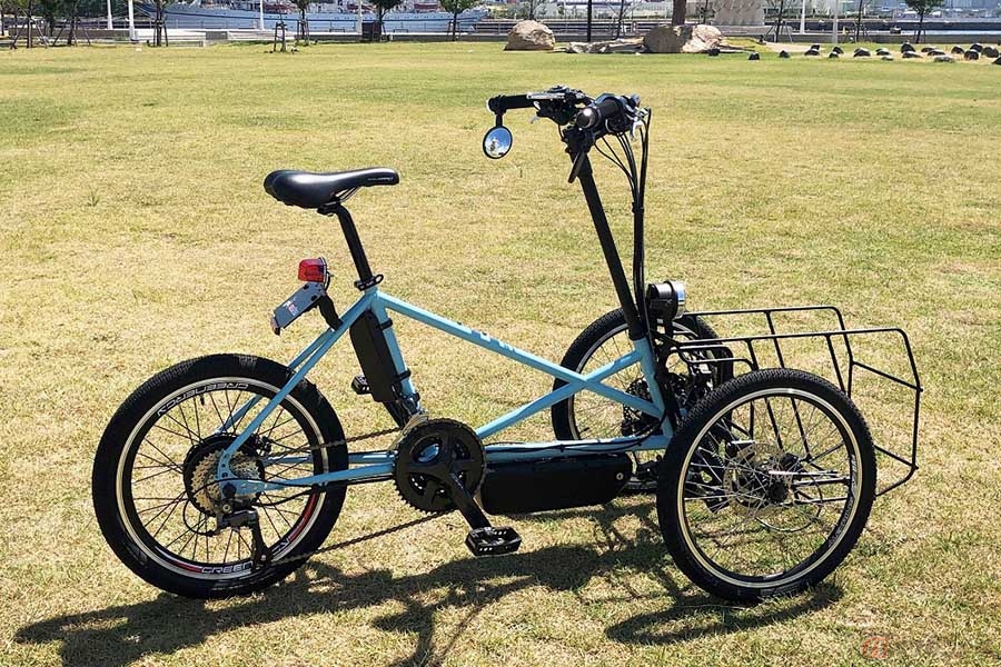 カワサキがフロント2輪の3輪バイクに着手 ビジネスアイデア社内公募の第1号に電動三輪ビークルを選定 バイクのニュース