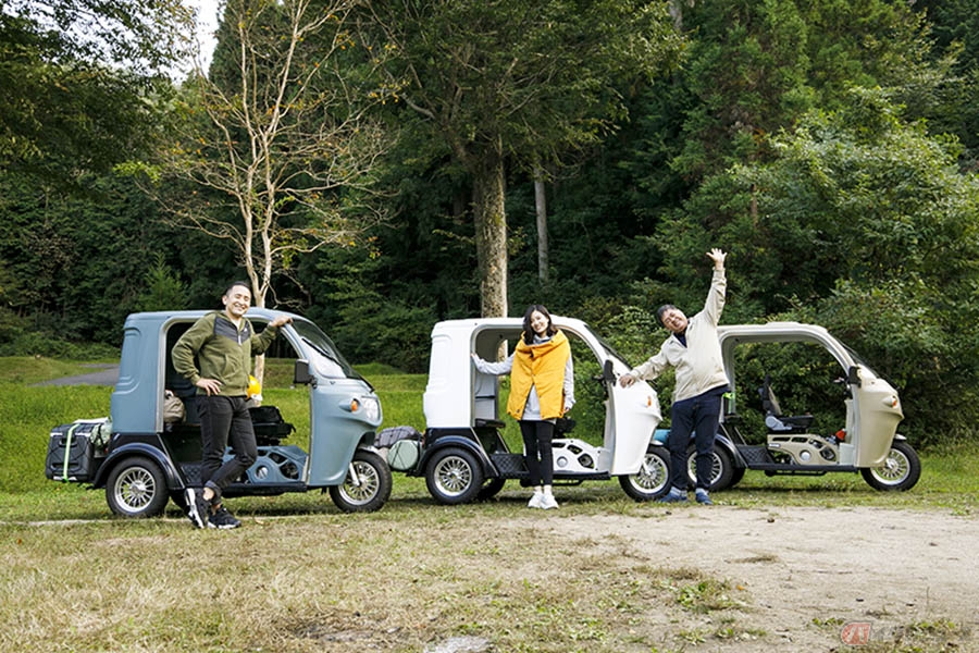 世界初 変わり種3輪 Aptrikes125 3台でキャンプ バイクのニュース