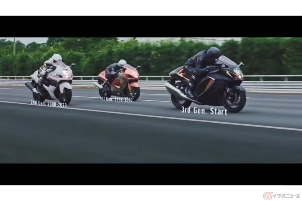 スズキ ハヤブサ 新型モデルの姿を公開 進化したアルティメットスポーツが令和時代に羽ばたいた バイクのニュース スズキ ハヤブサ 新型モデルの姿を公開 進化したアルティメットスポーツが令和時代に羽ばたいた バイクのニュース