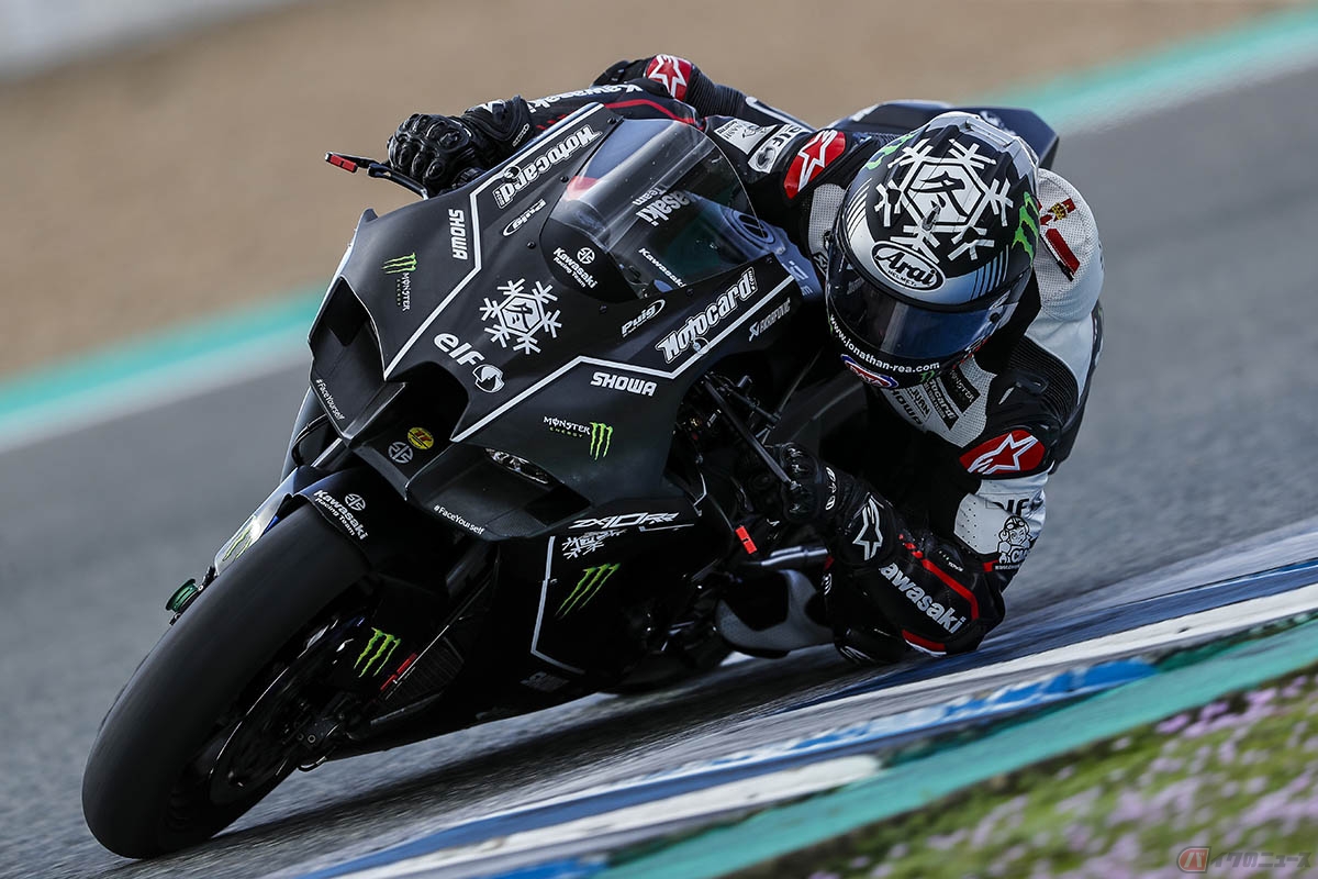 カワサキ・Jレイ選手が新型「Ninja ZX-10RR」をテスト ベストタイムを