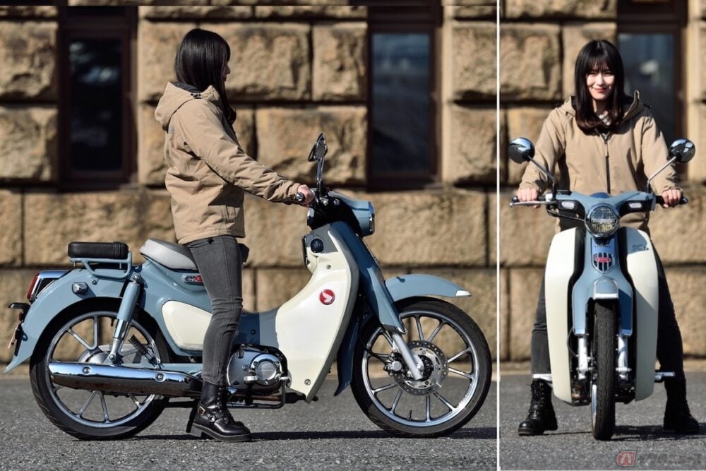 女性や初心者にもオススメしたい 初心者女子ライダーの高梨はづきが カブシリーズの最上級モデル スーパーカブc125 に乗ってみました バイクのニュース 女性や初心者にもオススメしたい 初心者女子ライダーの高梨はづきが カブシリーズの最上級モデル スーパーカブc125 に乗ってみました バイクのニュース