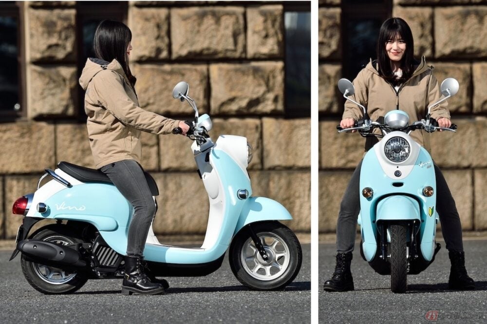 初心者ライダーの高梨はづきが 50cc原付スクーター Vino のアニメ ゆるキャン とコラボしたスペシャルver に乗ってみました バイクのニュース 初心者ライダーの高梨はづきが 50cc原付スクーター Vino のアニメ ゆるキャン とコラボしたスペシャルver に乗ってみました バイクのニュース