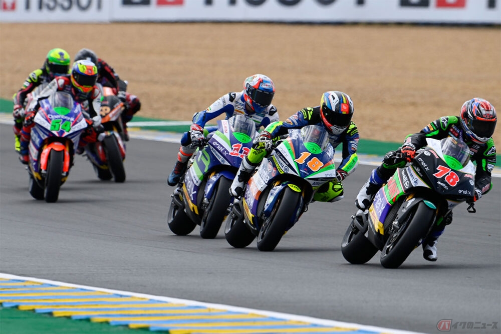 レースレポート／電動バイクレース『MotoE』第2戦フランス　一時トップ走行の大久保光選手、接触により転倒リタイア