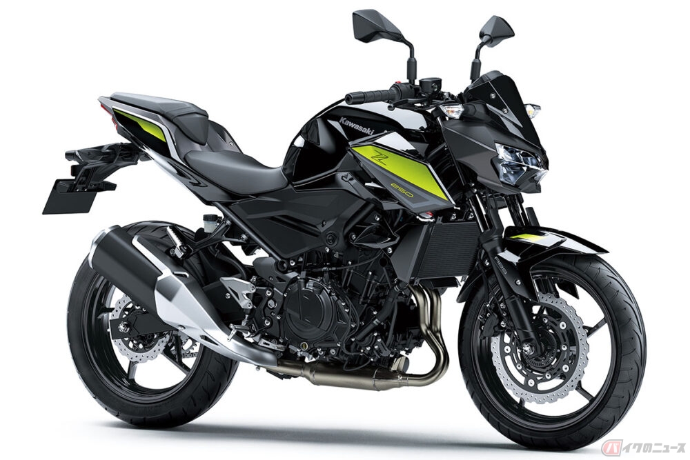 カワサキ「Z250」2022年モデル発売 軽量で力強い軽二輪ネイキッドの