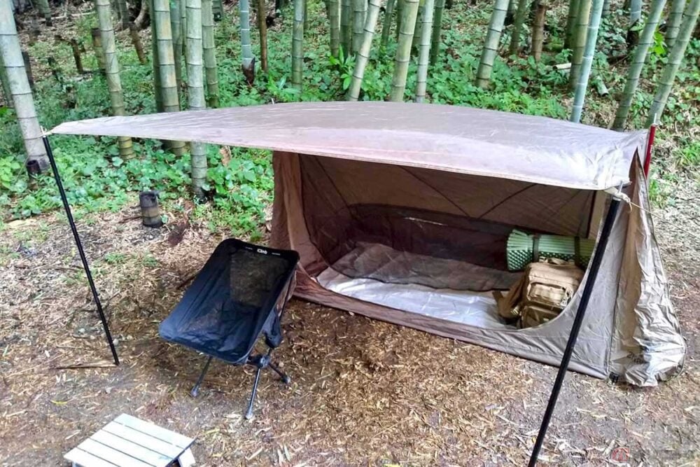 野趣あふれるキャンプツーリングを演出 パップ風 テントの楽しみ方 バイクのニュース 野趣あふれるキャンプツーリングを演出 パップ風 テントの楽しみ方 バイクのニュース