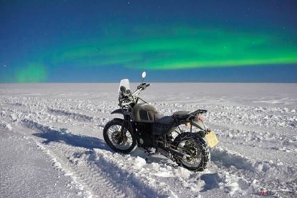 世界初! ロイヤルエンフィールドがモーターサイクルによる南極走破
