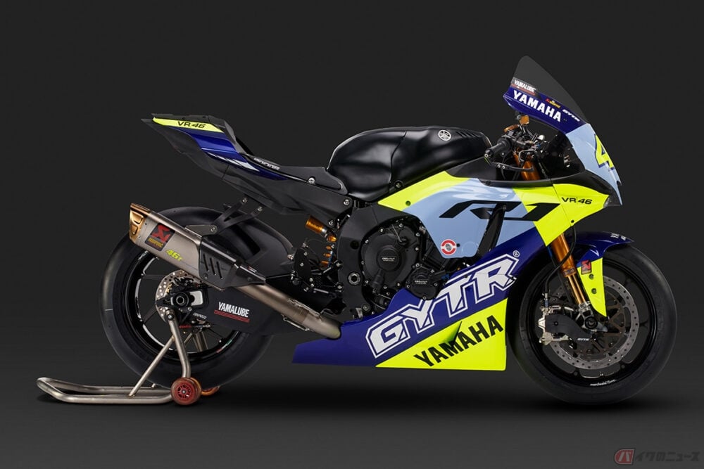 ヤマハ R1 Gytr Vr46 Tribute 偉大なる功績を残したロッシ選手に贈呈 Eicma 21 バイクのニュース ヤマハ R1 Gytr Vr46 Tribute 偉大なる功績を残したロッシ選手に贈呈 Eicma 21 バイクのニュース
