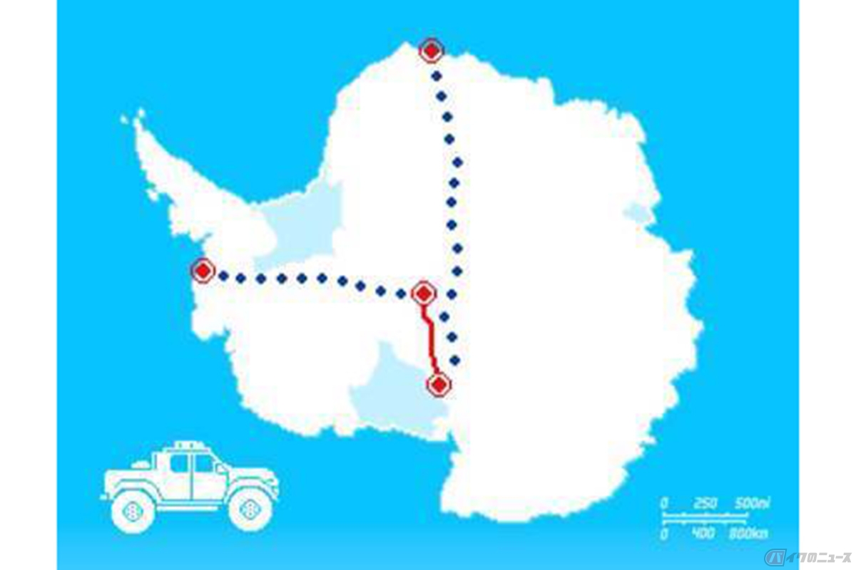 ロイヤルエンフィールドが行ったモーターサイクルによる南極走破プロジェクト「90° SOUTH - Quest for the Pole」