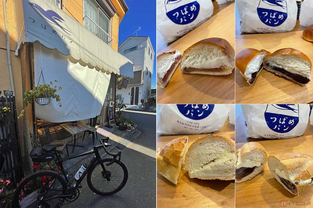 住宅街の一角にお店を構える「つばめパン」。パンとクリームのハーモニーを楽しめる逸品ばかり