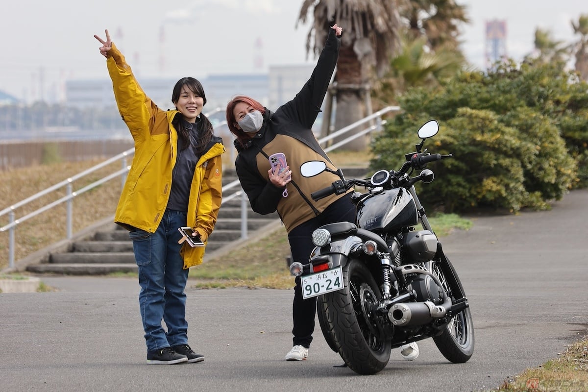 小野木里奈ちゃんとボルトくんで千葉までツーリングにも行った