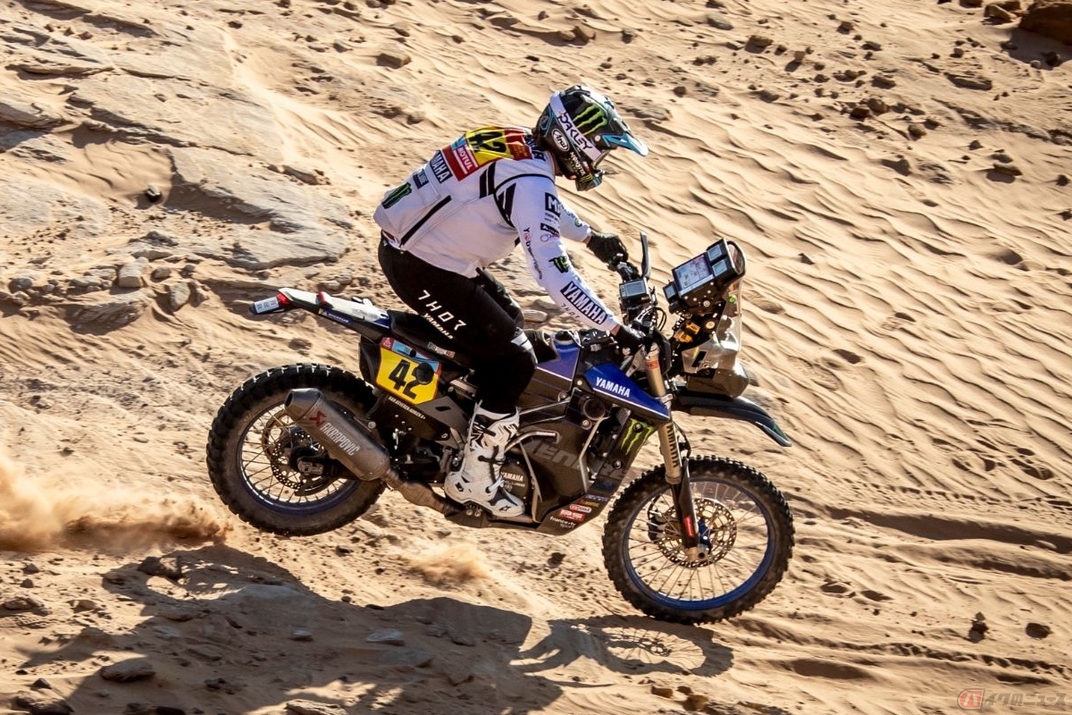 総合首位にたったMonster Energy Yamaha Rally Teamエイドリアン・ヴァン・ベヴェレン選手