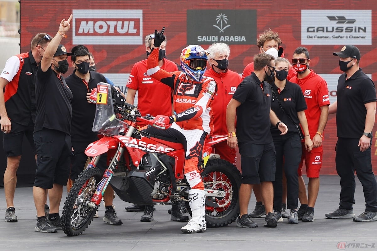ダカールラリー2022の総合優勝は、GASGAS Factory Racingサム・サンダーランド選手