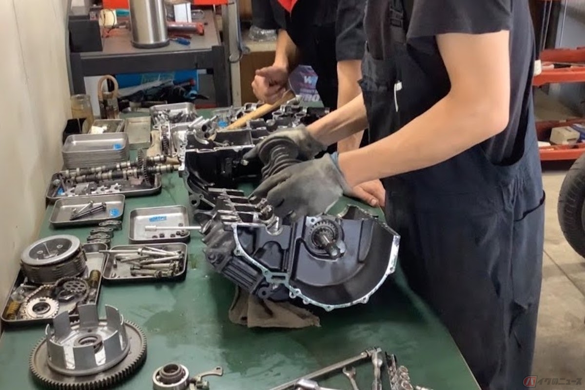 メンテナンス作業の様子