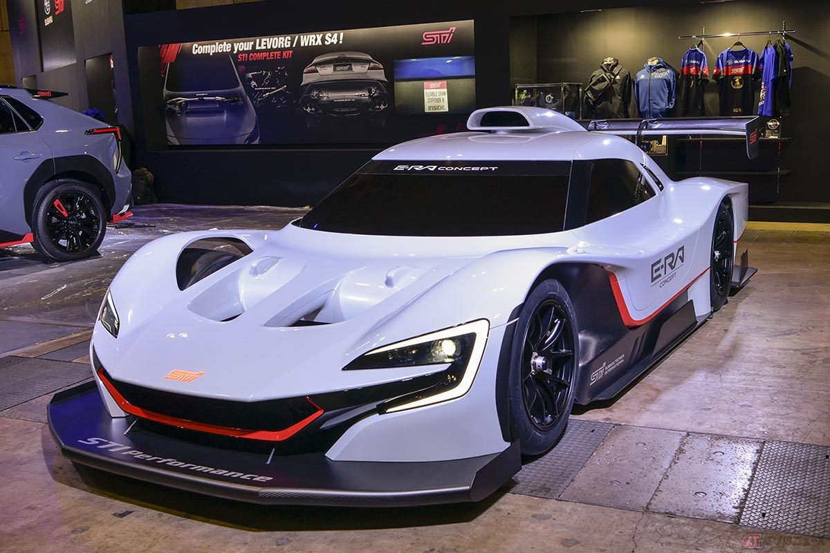 ヤマハの電動モーターユニットを搭載したスバルテクニカインターナショナルのコンセプトカー「STI E-RA」