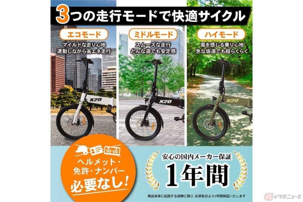 スマートでタフな電アシ PYKES PEAK「X20」新色登場 | バイクのニュース