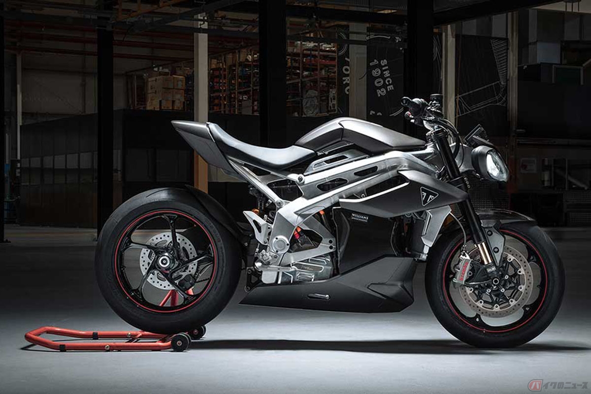 トライアンフの電動バイク「TE-1」プロトタイプ車