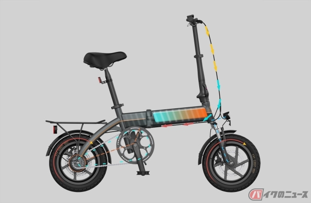 一般販売を開始した回生充電機能付の折畳式電動アシスト自転車「A1TS」