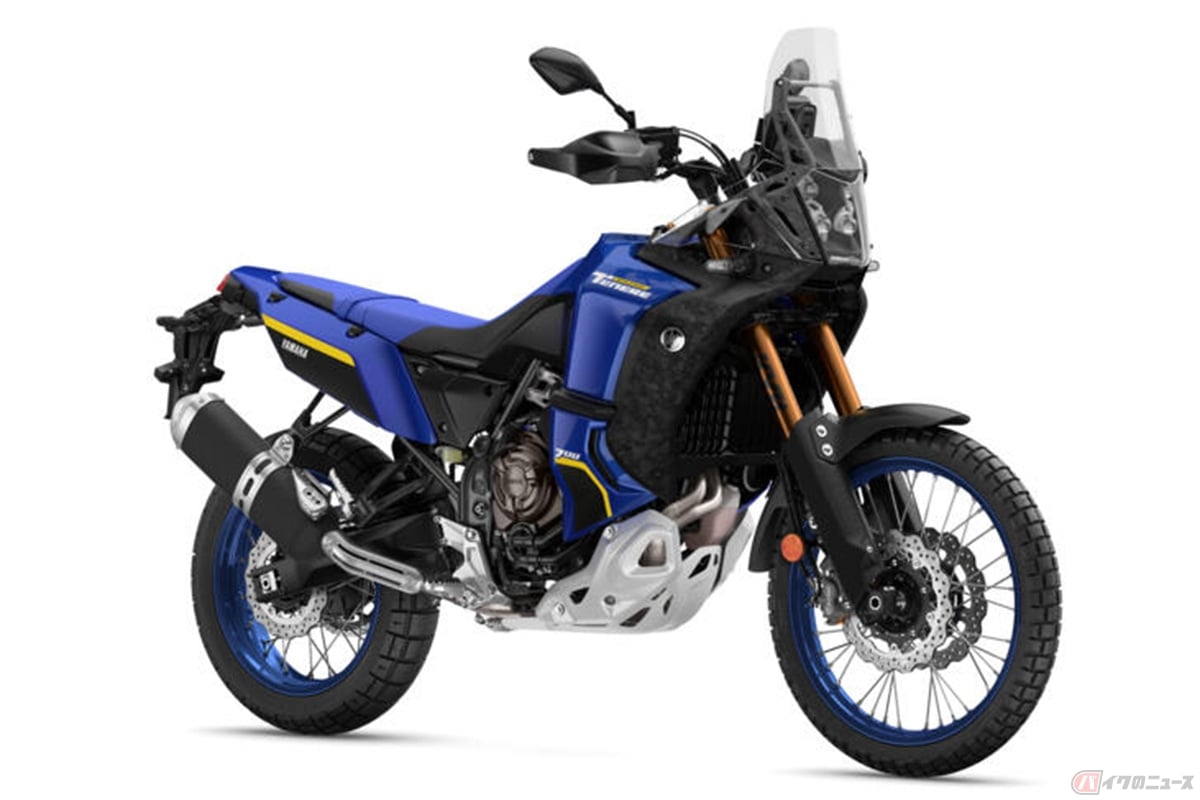 ヤマハ「Tenere(テネレ)700」の派生モデルとして登場した新型アドベンチャーモデル「Tenere 700 World Raid(ワールドレイド)」