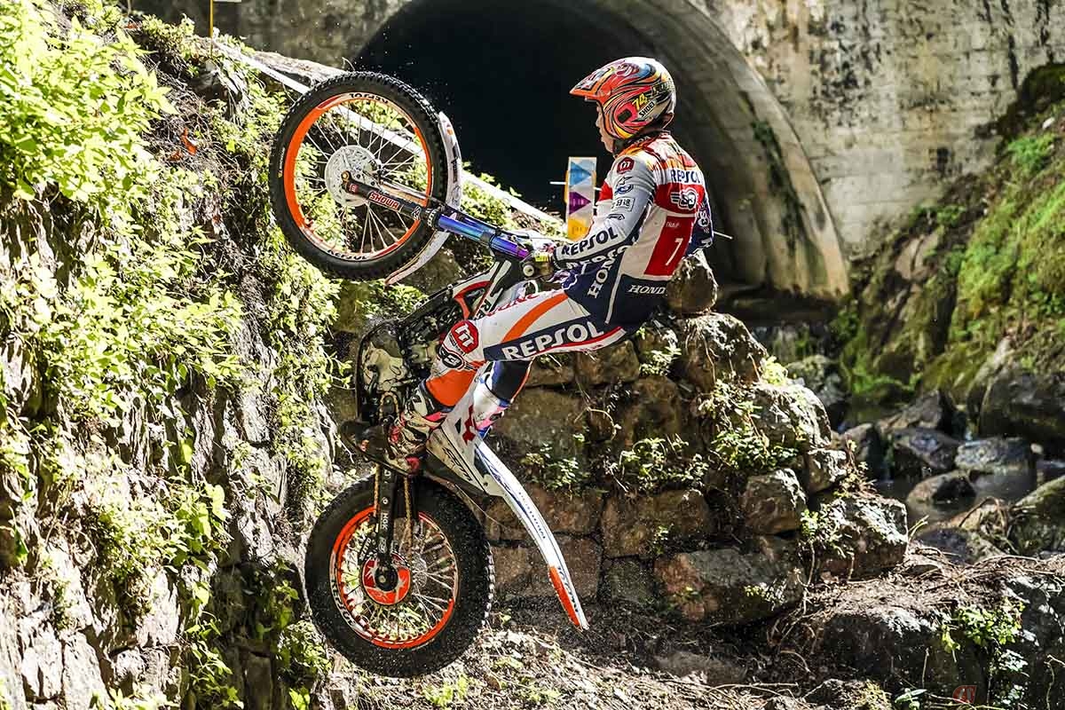 Repsol Honda Teamの藤波貴久選手。スペイン大会をもって世界選手権参戦から引退しています