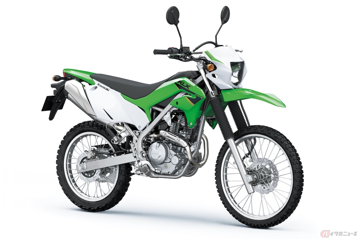 232ccの空冷4ストロークの単気筒エンジンを搭載したカワサキ「KLX230 S」