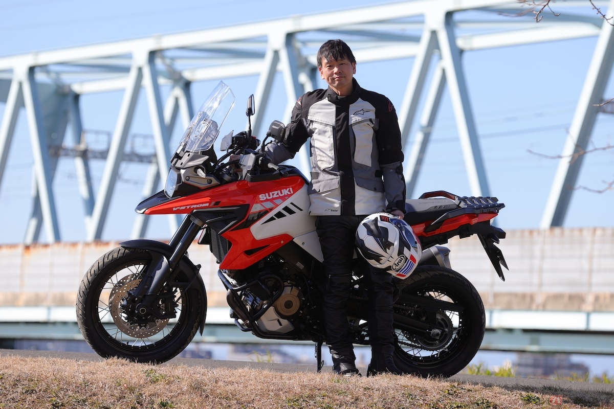 スズキ『Vストローム1050XT』に魅了された筆者(青木タカオ)