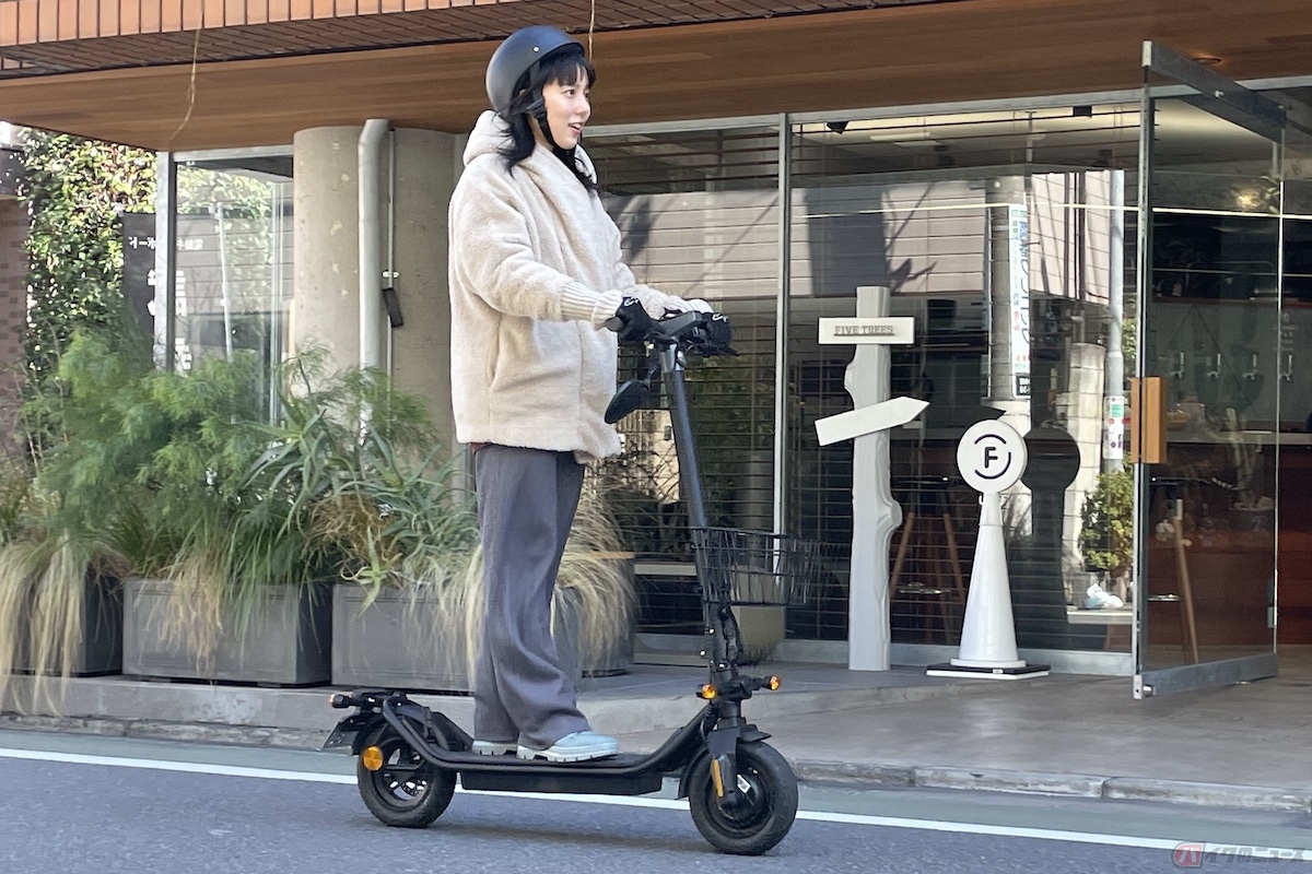 電動のTORAFOOTは、走行中でもとにかく静か