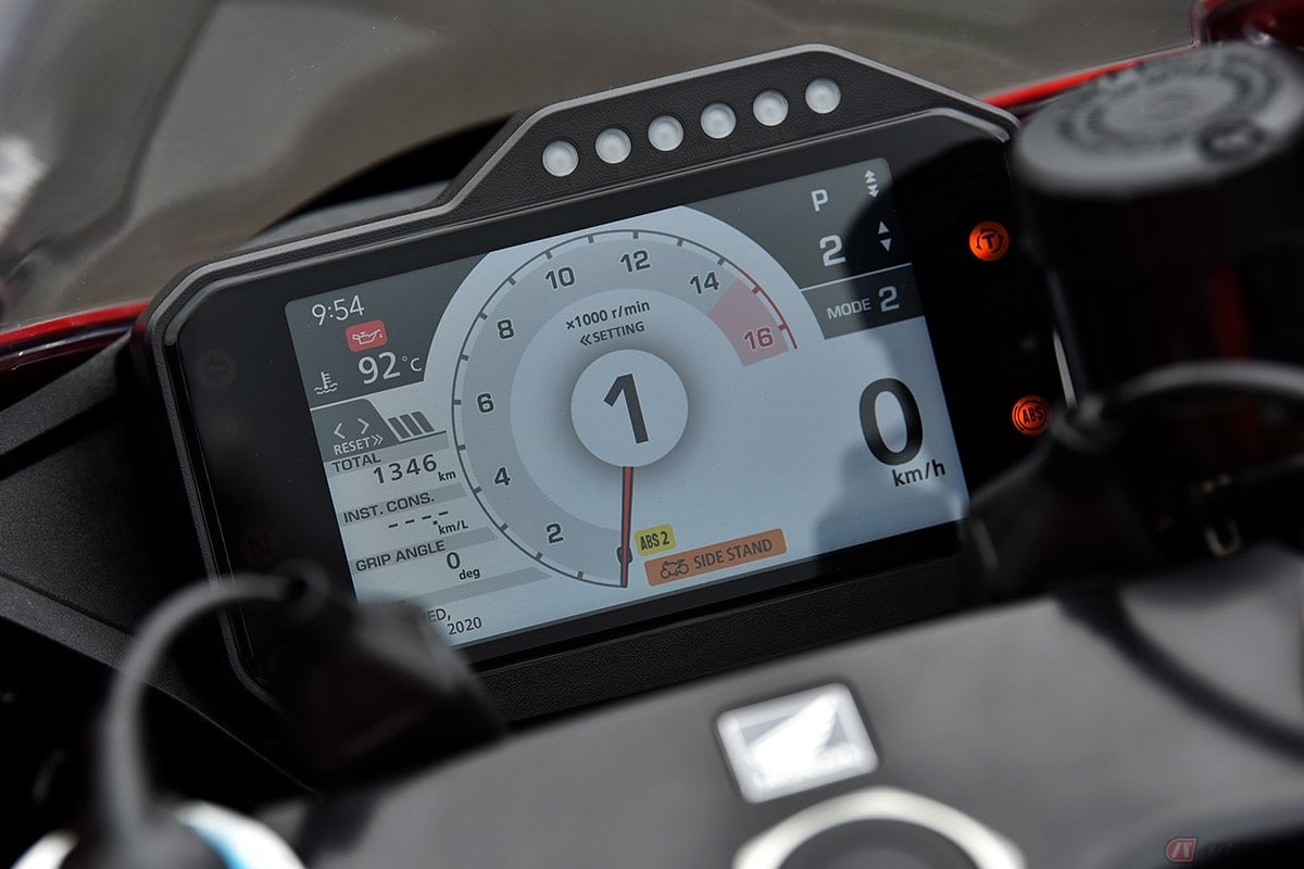 ホンダの大型スーパースポーツモデル「CBR1000RR-R」のメーター