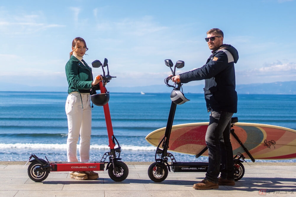 新型電動キックボード「COSWHEEL MIRAI T」発売 「ほぼ自転車扱い」の