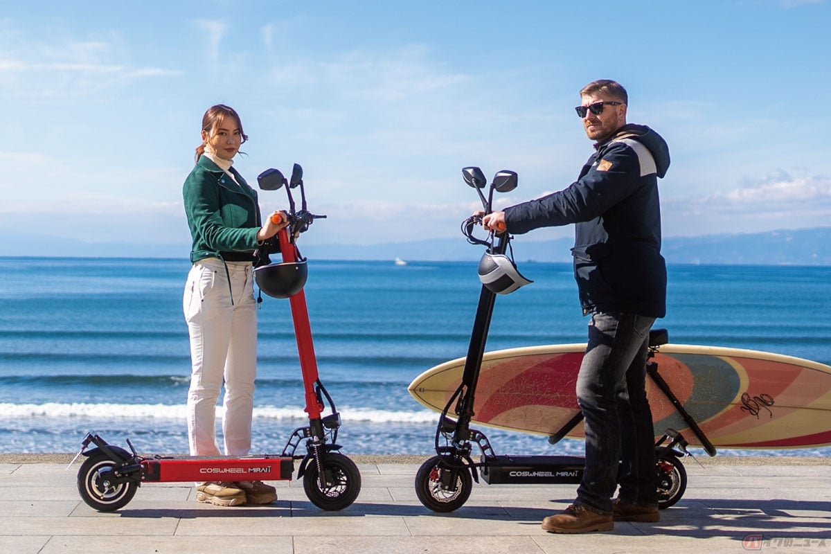 新型電動キックボード「COSWHEEL MIRAI T」