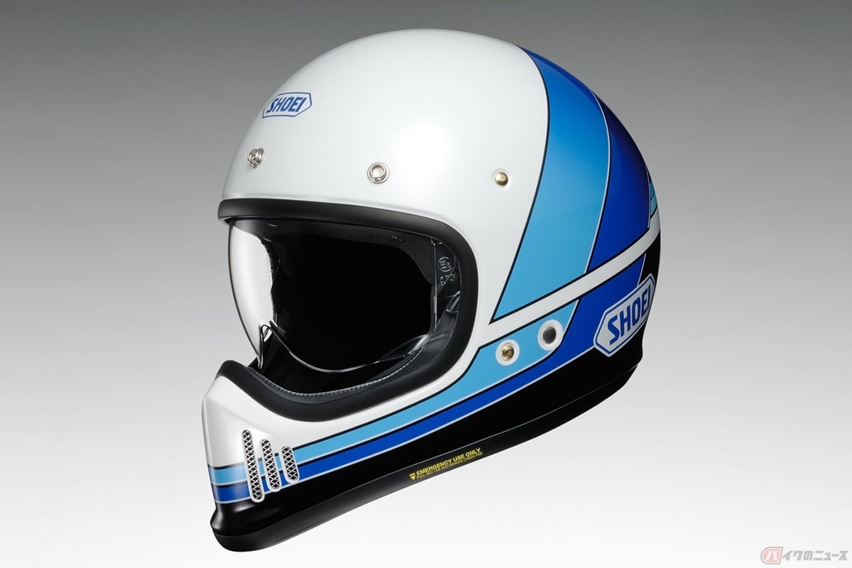 SHOEI「EX-ZERO EQUATION」に追加される新色TC-11(WHITE/BLUE)
