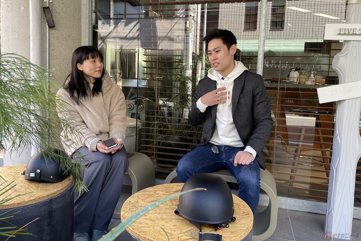 電動キックボードの理解を深めていただくために、遠方へも出向くことがある