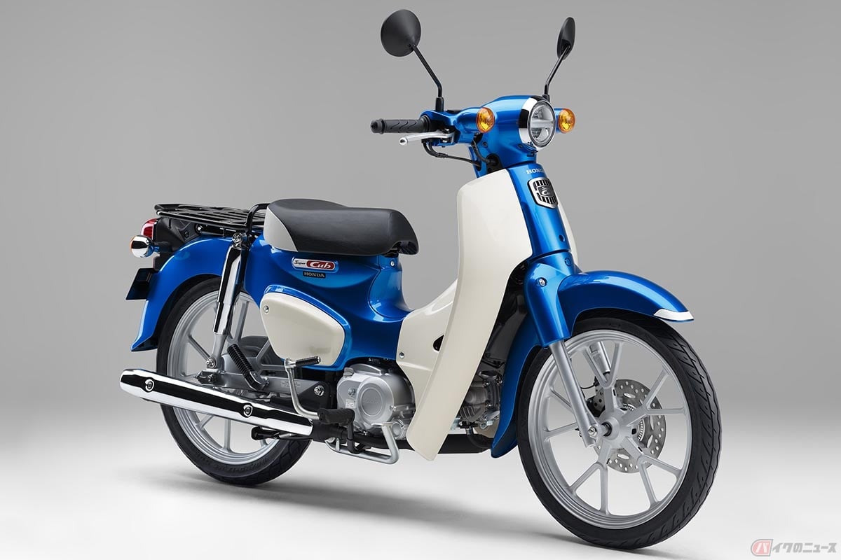 ホンダ新型「スーパーカブ110」グリントウェーブブルーメタリック