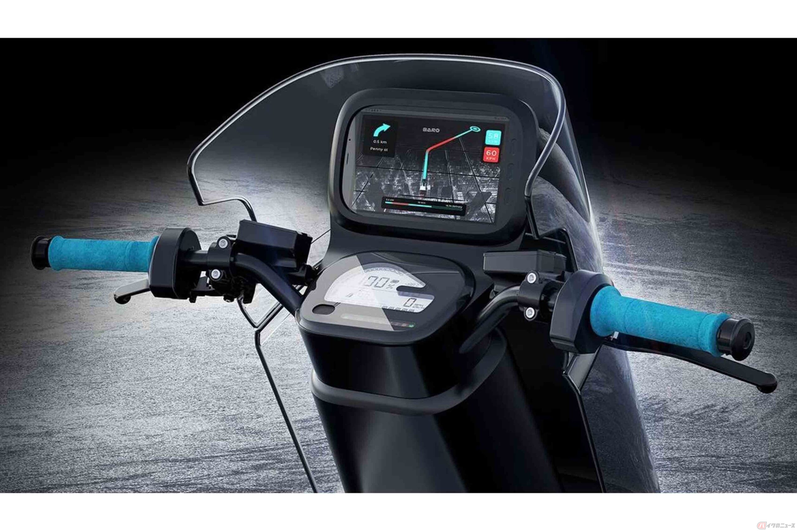 アブダビに拠点を置く新興企業「Barq」が公開した電動バイク「Rena Max」