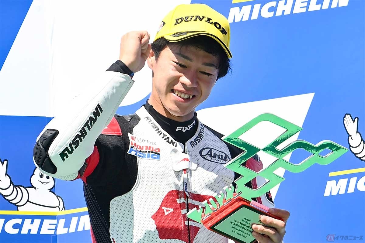 Moto2参戦2年目の小椋選手。アルゼンチンGPで今季初の表彰台獲得となった