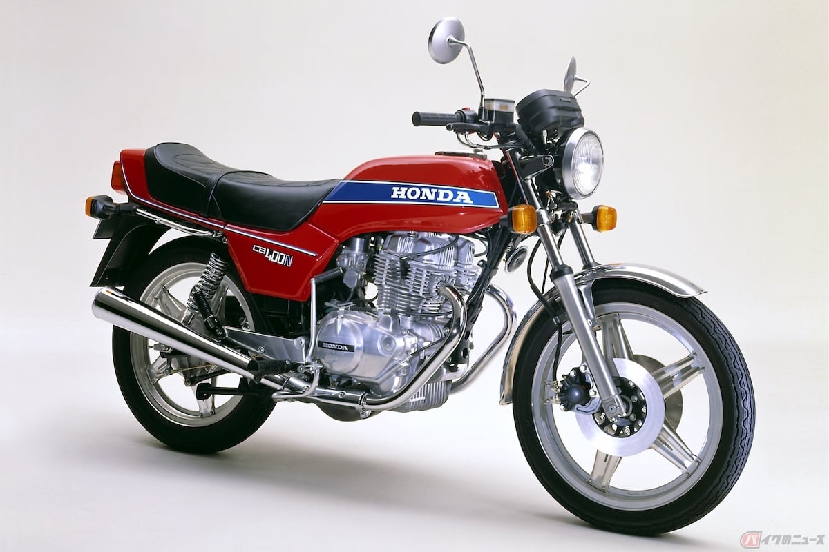 直線的なヨーロピアンスタイルに生まれ変わった「HAWK III CB400N(1978)」