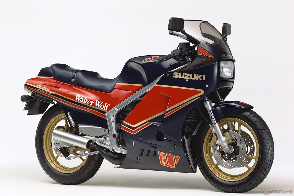 『天若有情』(1990年)ではスズキのRG500Γで登場(写真:RG500Γ)