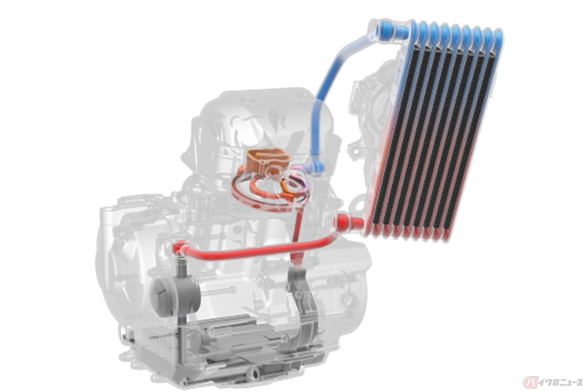 スズキの新型アドベンチャー「V-STROM SX」。「ジクサー250」や「ジクサーSF250」と同じく、排気量249ccの油冷エンジンを搭載しています