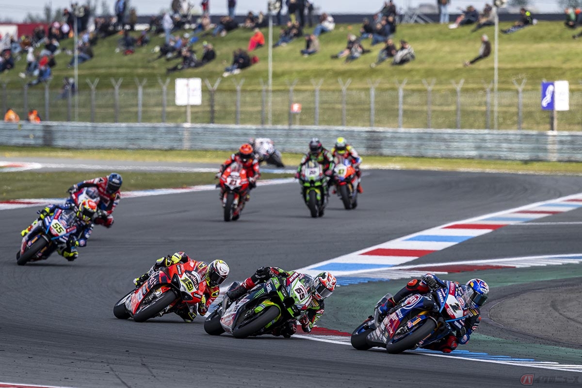 スーパーバイク世界選手権(WSBK)の2022年シーズン第2戦オランダ大会の様子
