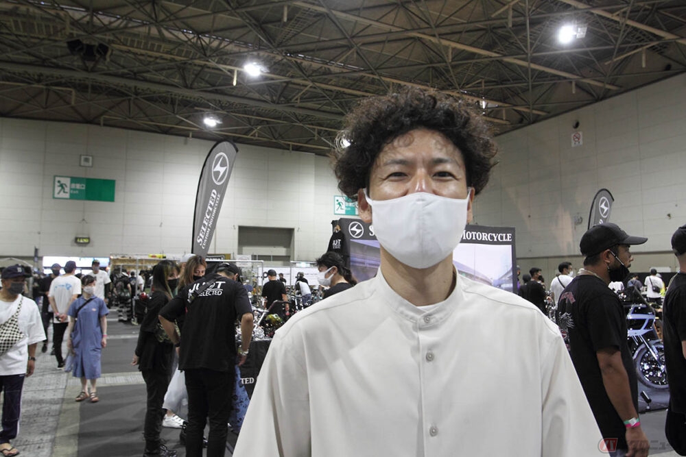 2007年からポートメッセ名古屋で“ジョインツ”を主催する高橋充氏。「入場口で手指の消毒と検温など感染症対策を行いますので、皆様、マスク着用でご来場ください」と語ります