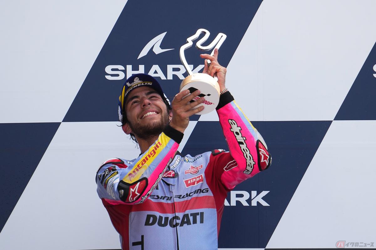 エネア・バスティアニーニ選手（グレシーニ・レーシングMotoGP）